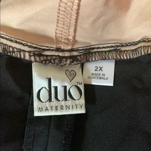 Duo Maternity Plus 2X Black Skirt